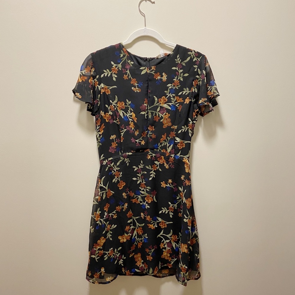 GB Juniors Front Keyhole Polyester Dress Small